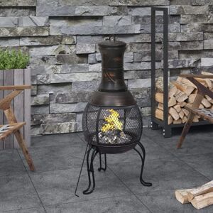 BERKFIELD HOME Royalton Garden Stove with Poker 39x39x90 cm Steel