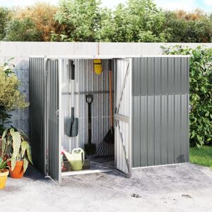 Berkfield Home - Royalton Garden Tool Shed Grey 225x89x161 cm Galvanised Steel