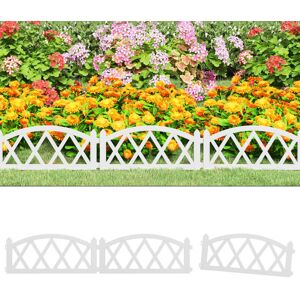 Berkfield Home - Royalton Lawn Edgings 17 pcs White 10 m pp