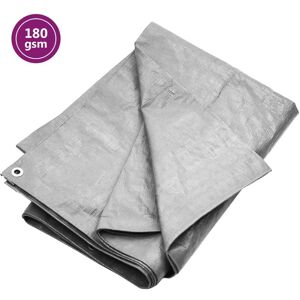 Berkfield Home - Royalton Tarpaulin 180 g/m² 4x8 m Grey hdpe