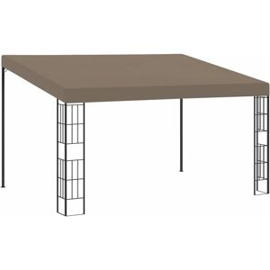 Royalton - Wall-mounted Gazebo 4x3 m Taupe Fabric