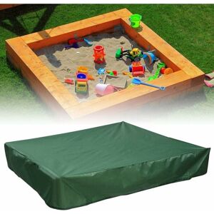 Sandpit Cover 120x120 cm Waterproof Cover uv Protection 70% Protection for Oxford Sandpit with Drawstring, Green - Alwaysh