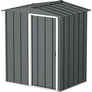 5x4 Metal Apex Garden Shed Anthracite - Anthracite Grey - Sapphire