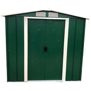 6x6 Metal Apex Garden Shed Green - Green - Sapphire