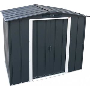 6x6 Metal Apex Garden Shed Anthracite - Anthracite Grey - Sapphire