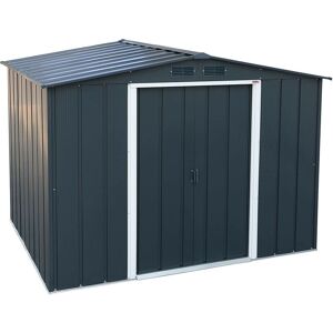 8x6 Metal Apex Garden Shed Anthracite - Anthracite Grey - Sapphire