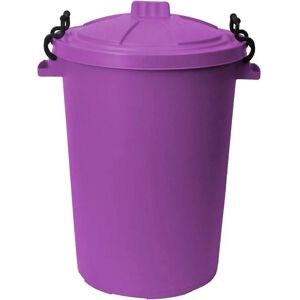 50L Plastic Bin with Clip Lock Lid - purple Qty 1 - Purple - Simpa