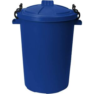 50L Plastic Bin with Clip Lock Lid - dark blue Qty 1 - Dark Blue - Simpa