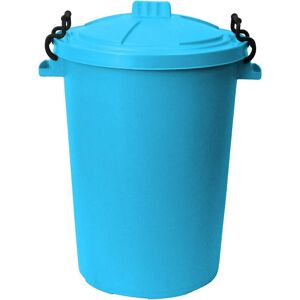 50L Plastic Bin with Clip Lock Lid - sky blue Qty 1 - Sky Blue - Simpa