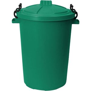 50L Plastic Bin with Clip Lock Lid - dark green Qty 1 - Dark Green - Simpa