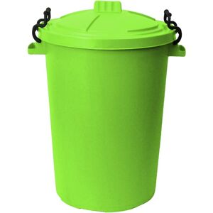 50L Plastic Bin with Clip Lock Lid - lime green Qty 1 - Lime Green - Simpa