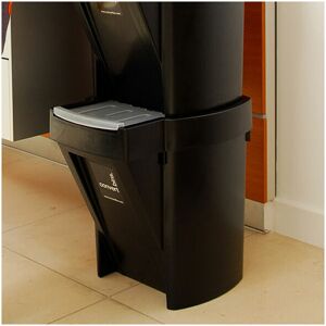 A PLACE FOR EVERYTHING Stacking Recycle Bin - Black