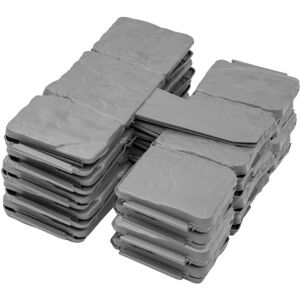 2 Pack- Stone Slab Garden Lawn Border Edgings - 20 Pieces Total - KCT