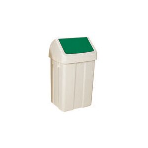 VFM 50L Swing Bin White/Green 330351