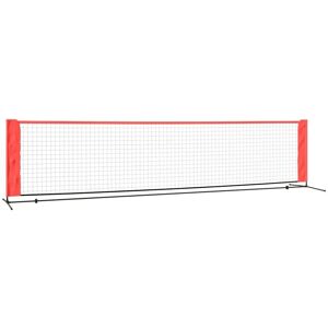 Tennis Net Black and Red 400x100x87 cm Polyester Vidaxl n/a