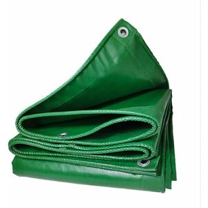 HOOPZI Thick, ultra-resistant green log tarpaulin - 4m x 4m