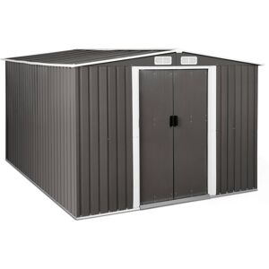 UNIPRODO Tool Shed 313 x 179 x 258 cm Garden storage Garden shed Lockable Galvanised Steel