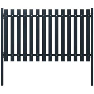 SWEIKO Fence Panel Anthracite 174.5x125 cm Powder-coated Steel FF146472UK