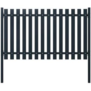 SWEIKO Fence Panel Anthracite 174.5x75 cm Powder-coated Steel FF146470UK