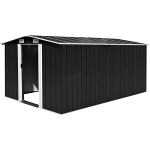 SWEIKO Garden Shed 257x398x178 cm Metal Anthracite VDTD05269