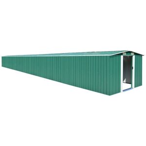 SWEIKO Garden Shed Green 257x990x181 cm Galvanised steel FF47036UK