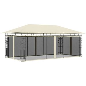 Sweiko - Gazebo with Mosquito Net 6x3x2.73 m Cream FF47971UK