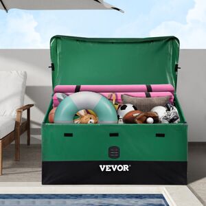 VEVOR Veovr Outdoor Storage Box, 100 Gallon Waterproof pe Tarpaulin Deck Box w/Galvanized Frame, All-Weather Protection & Portable, for Camping, Garden