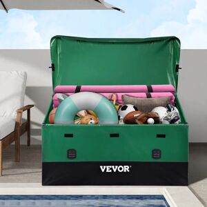 VEVOR Veovr Outdoor Storage Box, 150 Gallon Waterproof pe Tarpaulin Deck Box with Galvanized Frame, All-Weather Protection & Portable, for Camping, Garden,