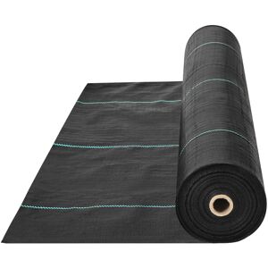 VEVOR Weed Barrier Landscape Fabric, 3.28164FT Heavy Duty Garden Weed Fabric, Woven pp Weed Control Fabric, Driveway Fabric, Geotextile Fabric for