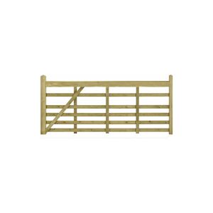 RUBY UK Windsor Rough Sawn Entrance Gate 0.9m Wide x 1.2m High - Left Hand Hung