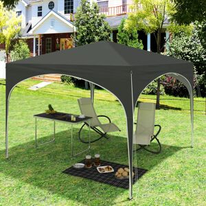 WOLTU Gazebo, 3x3m Pop Up Party Tent with Carry Bag, Waterproof UV-Protection, Grey - Grey