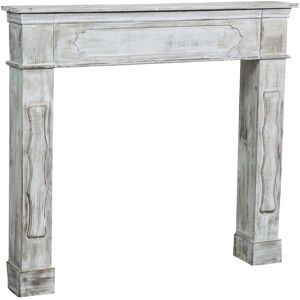 Biscottini - Decorative frame decoration fireplace wood fireplace design shabby room home decor L112xPR17xH102 cm