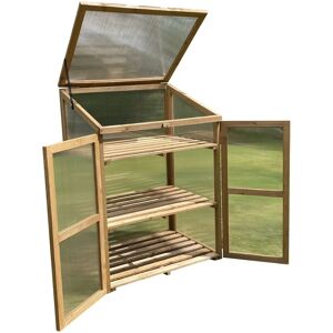 Selections - Wooden Framed Polycarbonate Growhouse Mini Greenhouse
