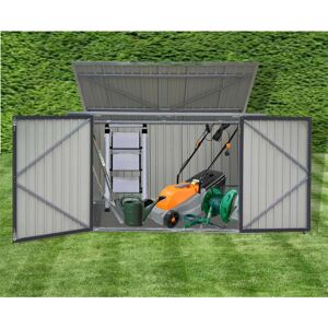 Groundlevel - xxl Garden storage shed - Grey