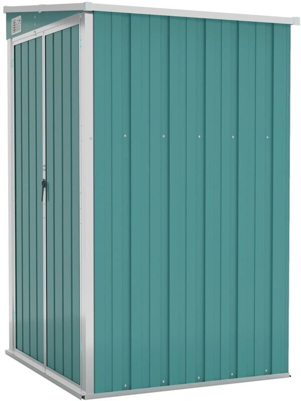 Berkfield Home - Mayfair Wall-mounted Garden Shed Green 118x100x178 cm Galvanised Steel