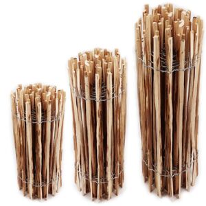 Aquagart - 10 m Picket fence 100 cm high Slat set width 4-6 cm Garden fence Chestnut fence made of Hazelnut Wooden fence