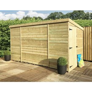 Marlborough - 10 x 5 Windowless Pressure Treated Tongue And Groove Pent Shed With Side Door
