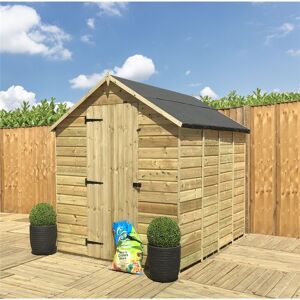 MARLBOROUGH 12 x 5 WINDOWLESS Garden Shed Pressure Treated T&G Single Door Apex Wooden Shed (12' x 5') / (12ft x 5ft) (12x5)