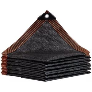 TINOR 50% Sun Protection Net, Windproof Sails with Grommets Heavy Duty Mesh Shade Cloth Block uv Rays Plants Black, for Garden Flowers Greenhouse Barn