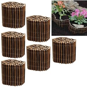 Smart Garden - 6 x 30cm x 2m Willow Garden Lawn Edging Roll Flexible Border 200cm