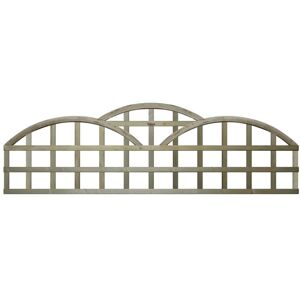 Premier Garden Supplies - 6ft x 1ft Triple Dome Standard Trellis Panel