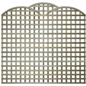 Premier Garden Supplies - 6ft x 5ft Triple Dome Privacy Trellis Panel