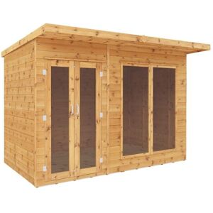 Waltons - 10 x 6 Feet Maine Pent Summerhouse - Timber - L233.8 x W302.8 x H217 cm - Brown