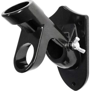 GOTRAYS Adjustable Flag Pole Bracket Flag Holder Aluminum Flag Pole Base with Two Positions for Flag Poles with a Diameter of (Black)