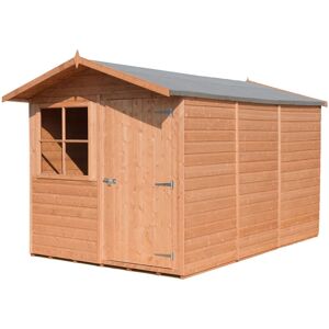 SHIRE Baracca 7 x 10 Feet Dip Treated Shed Single Door with One Opening Window
