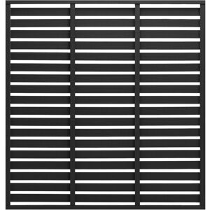 Bonnevie - Fence,Garden Barrier Panel wpc 180x180 cm Black VSVS907999