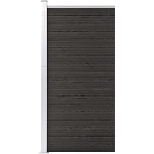 Bonnevie - Fence,Garden Barrier Panel wpc 95x186 cm Grey VSVS635738