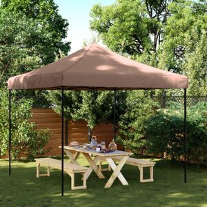 Bonnevie - Foldable Party Tent,Family Tent,Camping tent Pop-Up Brown 292x292x315 cm VSVS550892