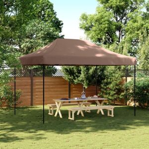 Bonnevie - Foldable Party Tent,Family Tent,Camping tent Pop-Up Brown 410x279x315 cm VSVS881451