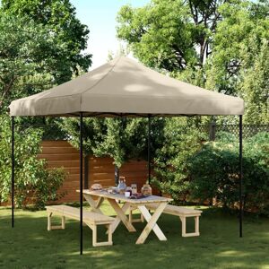 Bonnevie - Foldable Party Tent,Family Tent,Camping tent Pop-Up Taupe 292x292x315 cm VSVS199765